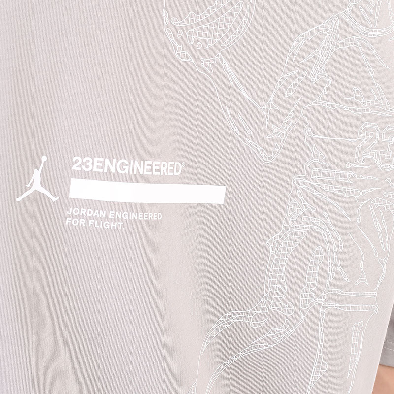 мужская бежевая футболка Jordan 23 Engineered Short-Sleeve T-Shirt DC9769-033 - цена, описание, фото 5